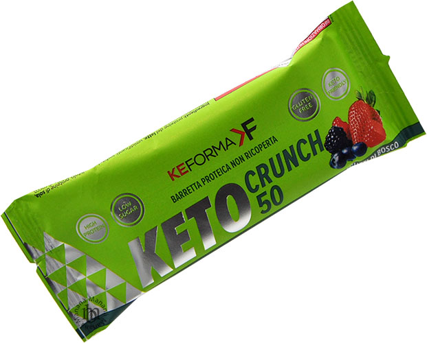 Keforma Barretta Proteica Keto Crunch Gusto Frutti di Bosco 50 g.