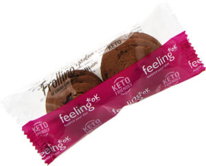 FeelingOK Frollino al Cacao con Gocce di Cioccolato Keto + Protein 50 g.
