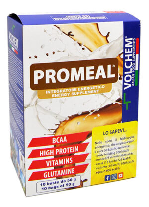 Volchem Promeal Integratore Energetico Gusto Vaniglia 10 X 50 g.
